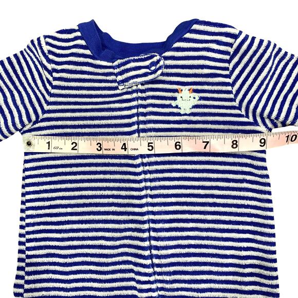 Set of 3 Terry Footed Pajamas Bodysuits by CARTER'S 3-6M - Picture 10 of 13